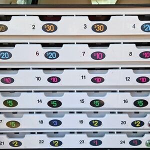 Old Lottery Scratcher Ticket Dispenser